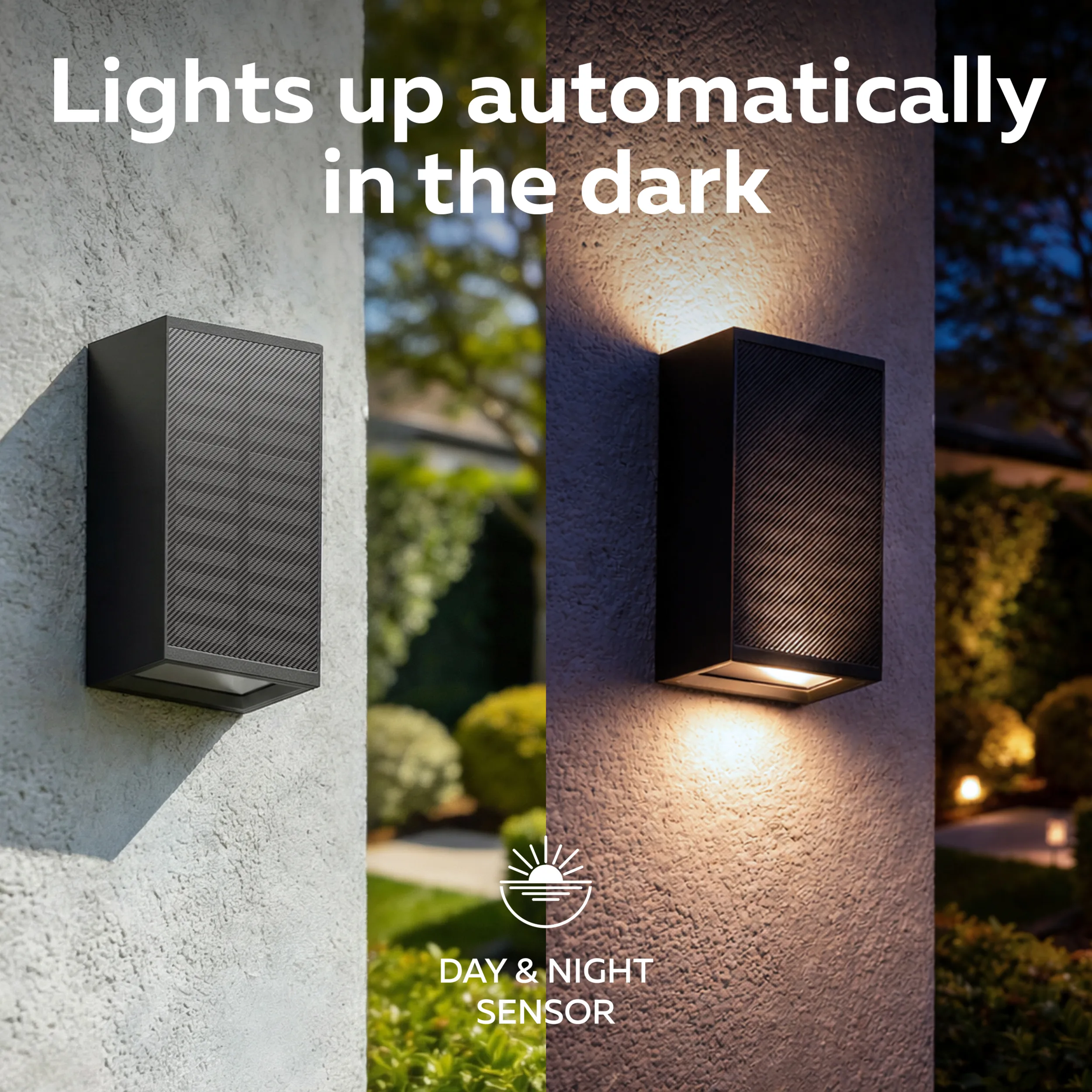 Calex Birindisi Solar Wall Light – Black - Image 4