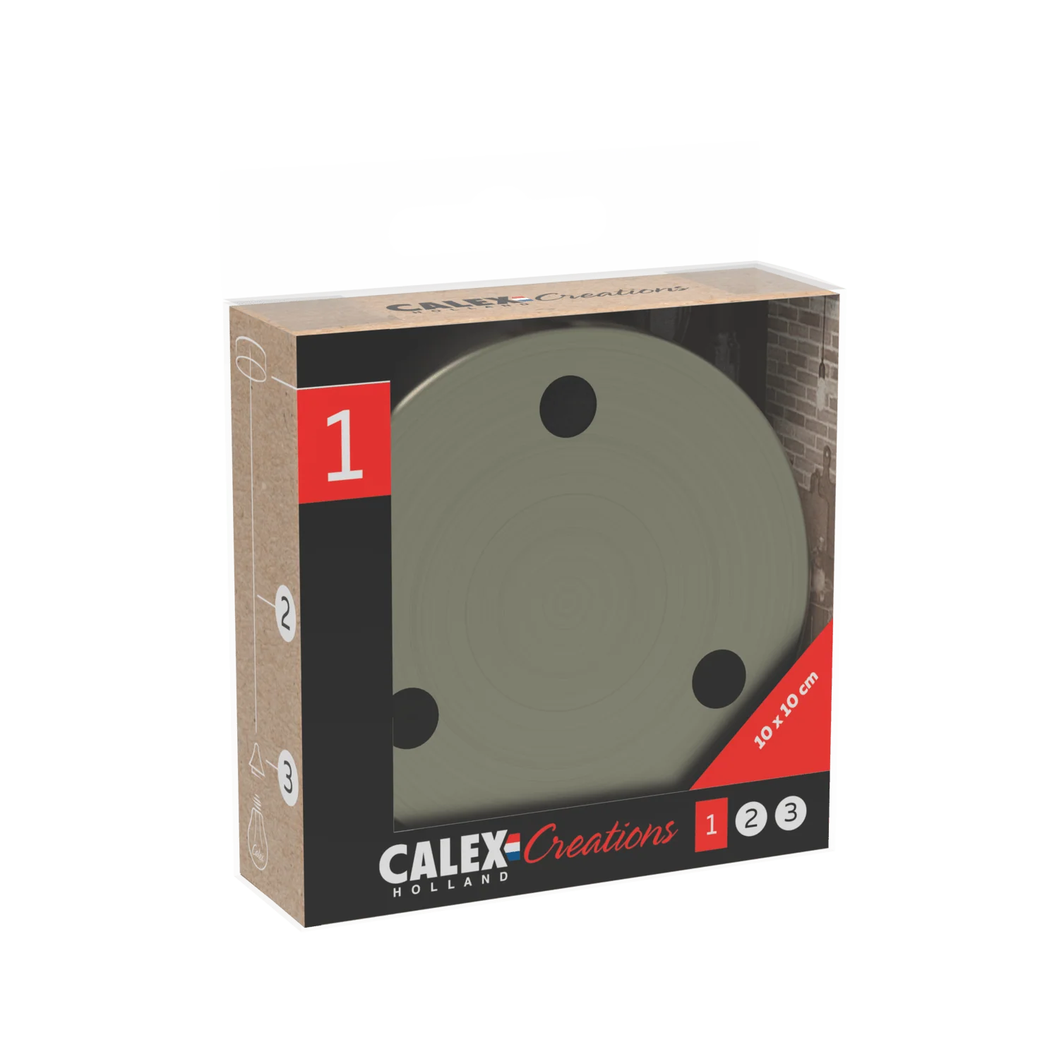 Calex Creations Ceiling plate - 3 holes - Bronze - Image 3