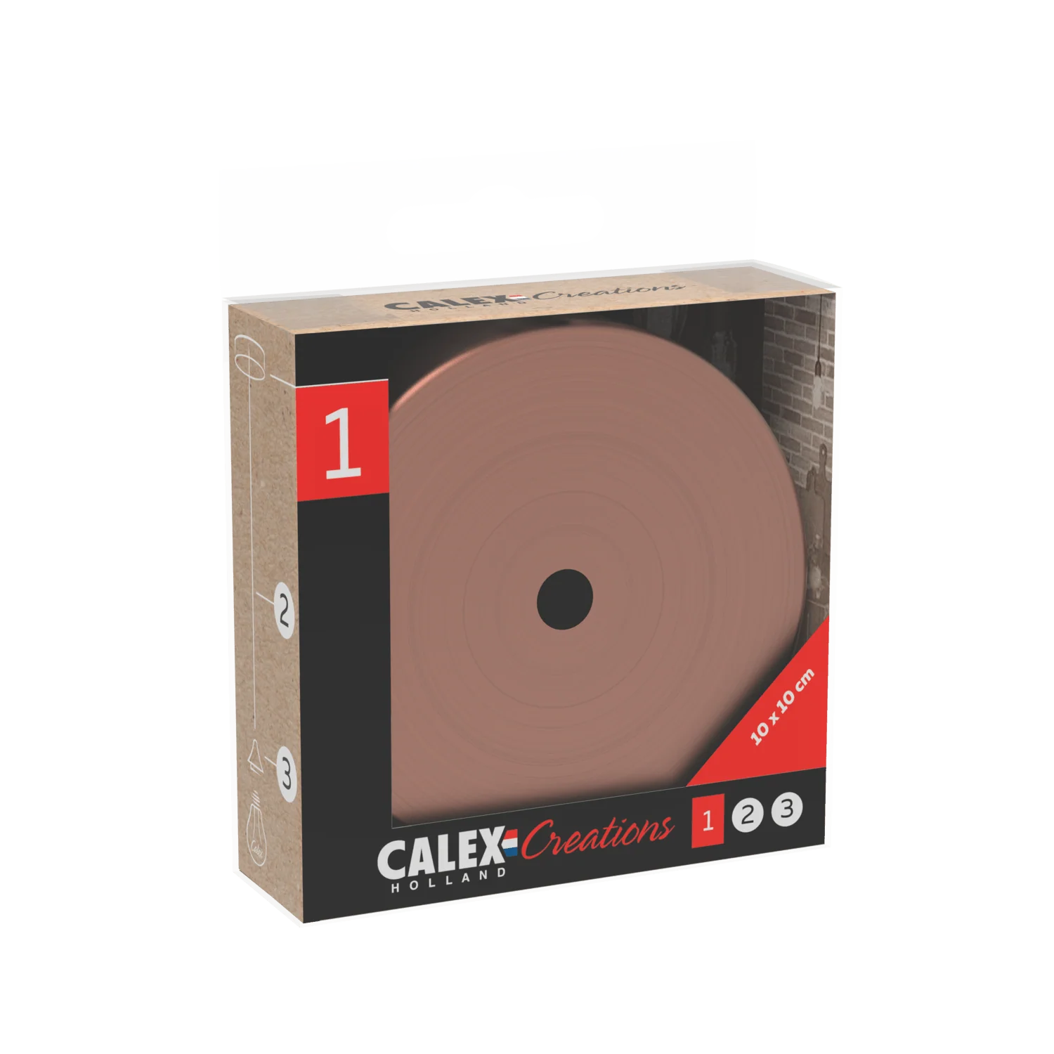 Calex Creations Ceiling plate - Copper - 1 hole - Image 4