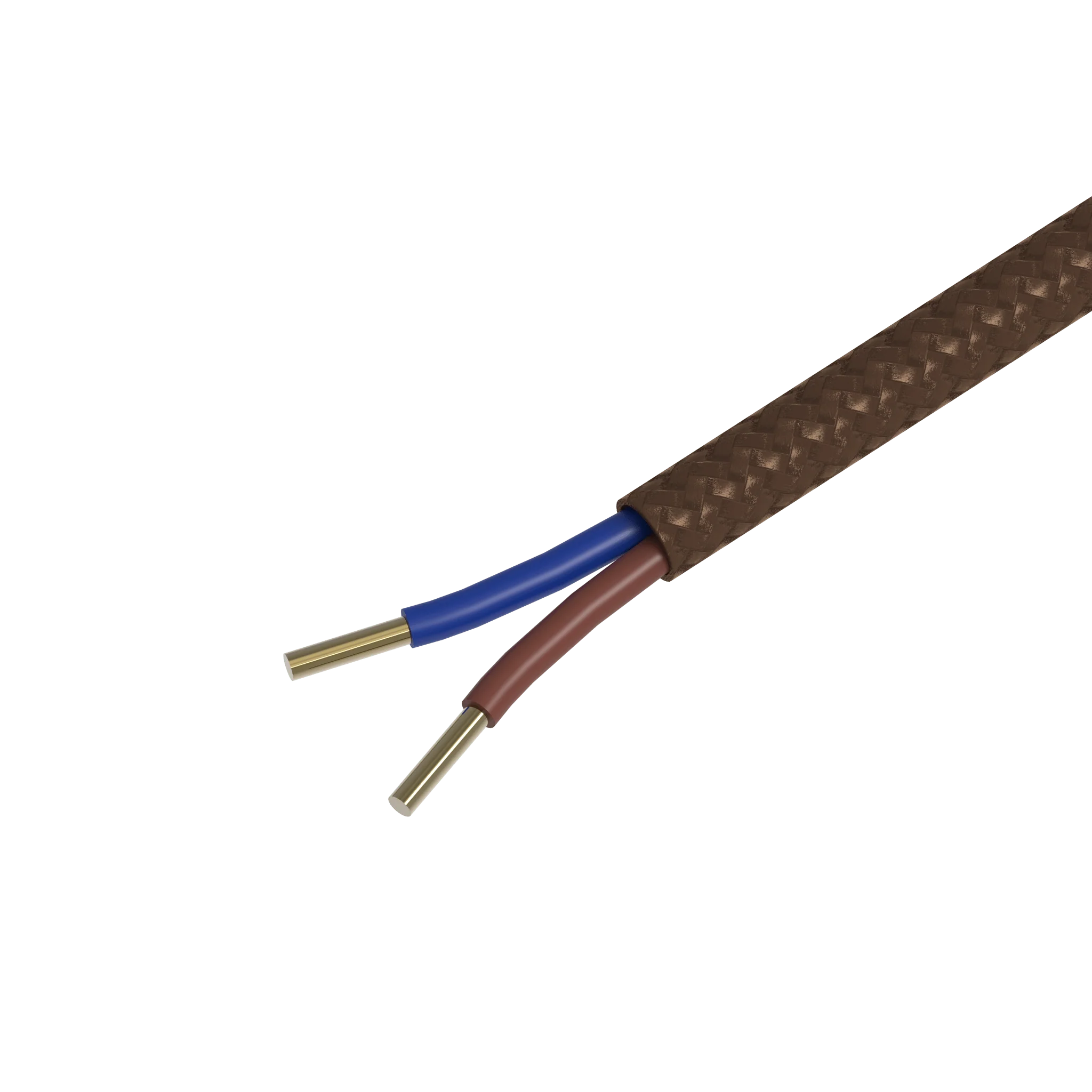 Calex Creations Fabric cable - Brown - 1.5meter - Image 2