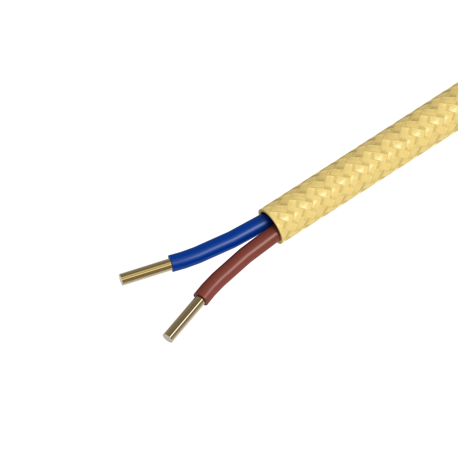 Calex Creations Fabric cable - Gold - 1.5meter - Image 2