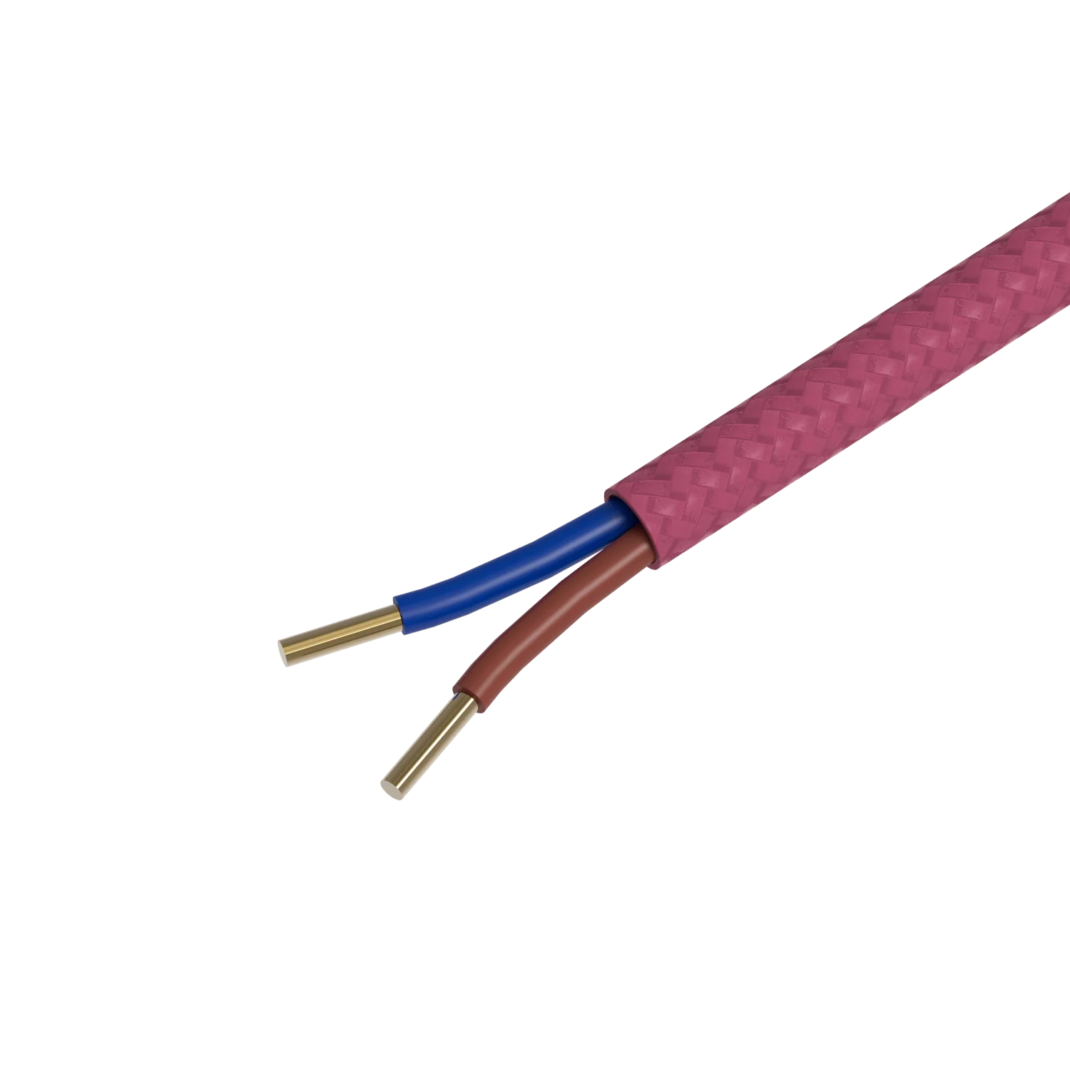 Calex Creations Fabric cable - Pink - 1.5meter - Image 2