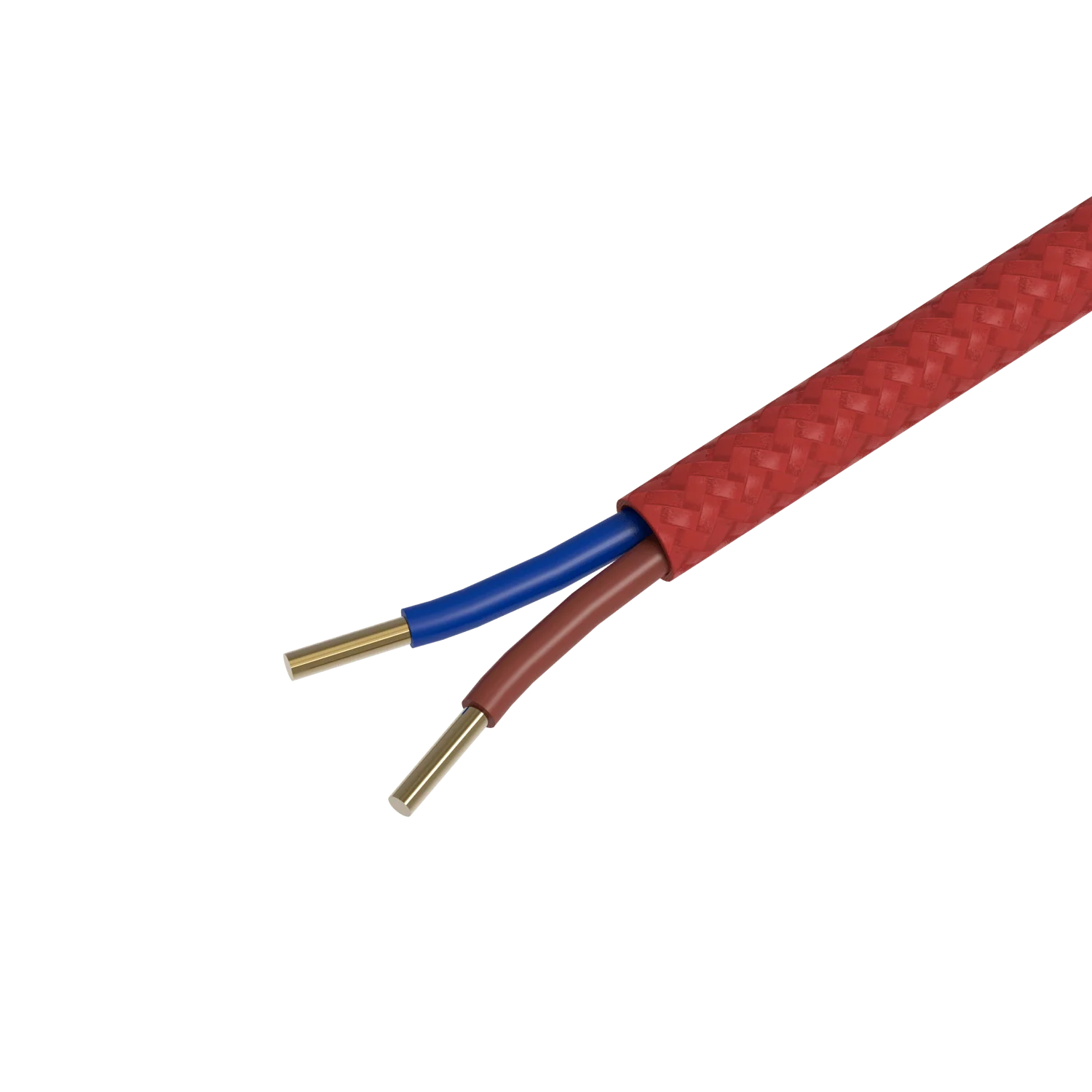 Calex Creations Fabric cable - Red - 1.5meter - Image 2