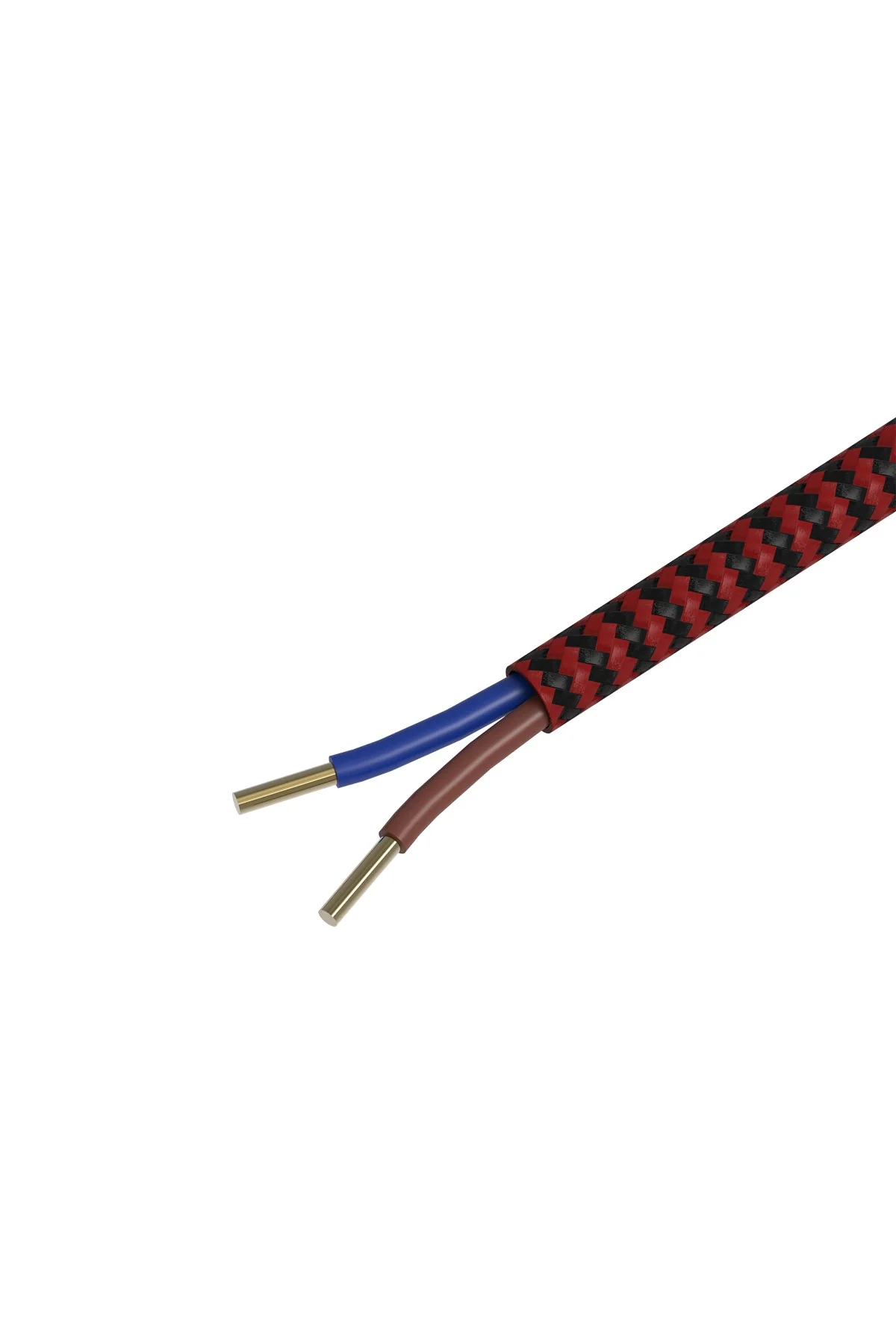 Calex Creations Fabric cable - Red/Black - 3meter - Image 2