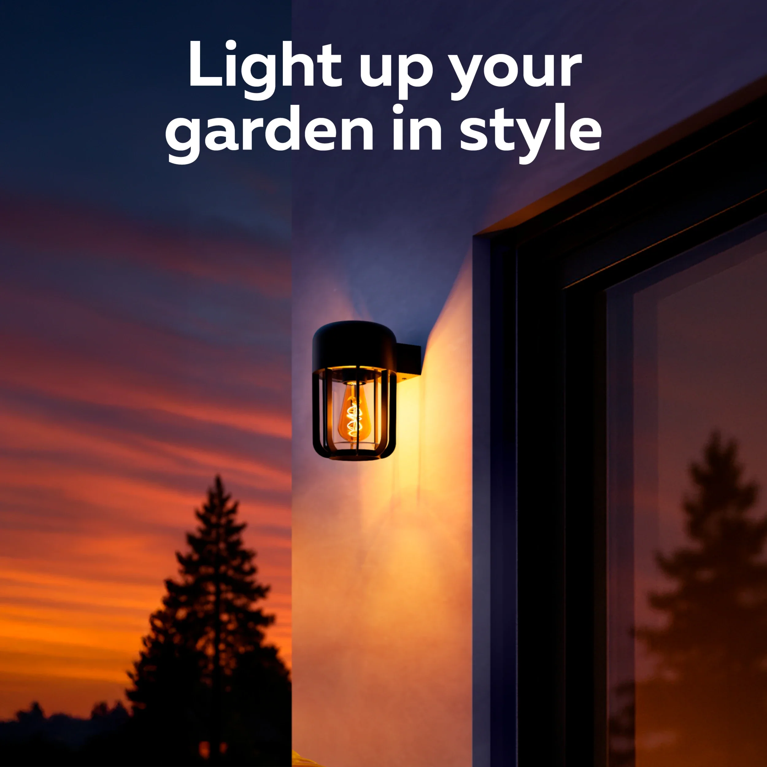 Calex Faenza Outdoor Wall Light – E27 – Black - Image 3