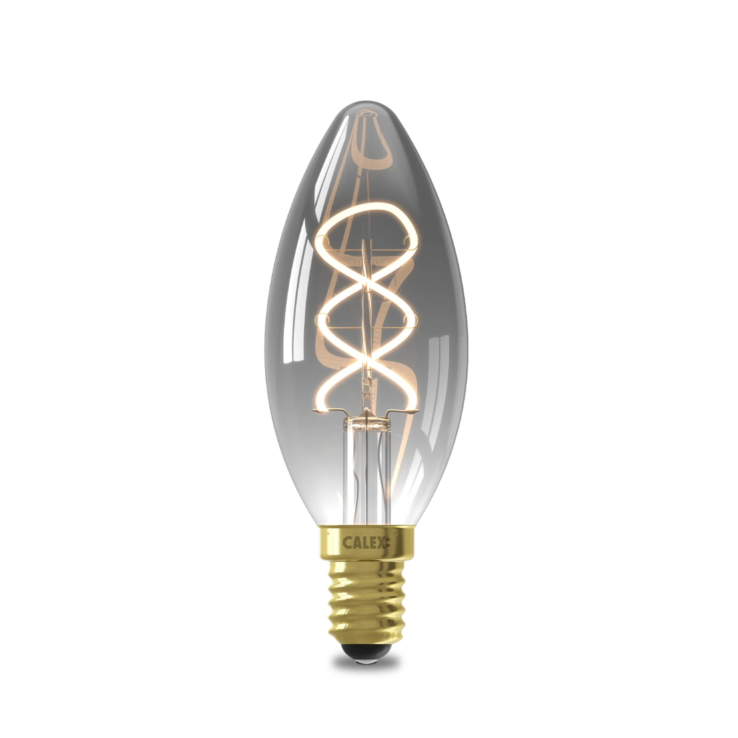 Calex Flex Filament LED Lamp - E14 - B35 - Titanium