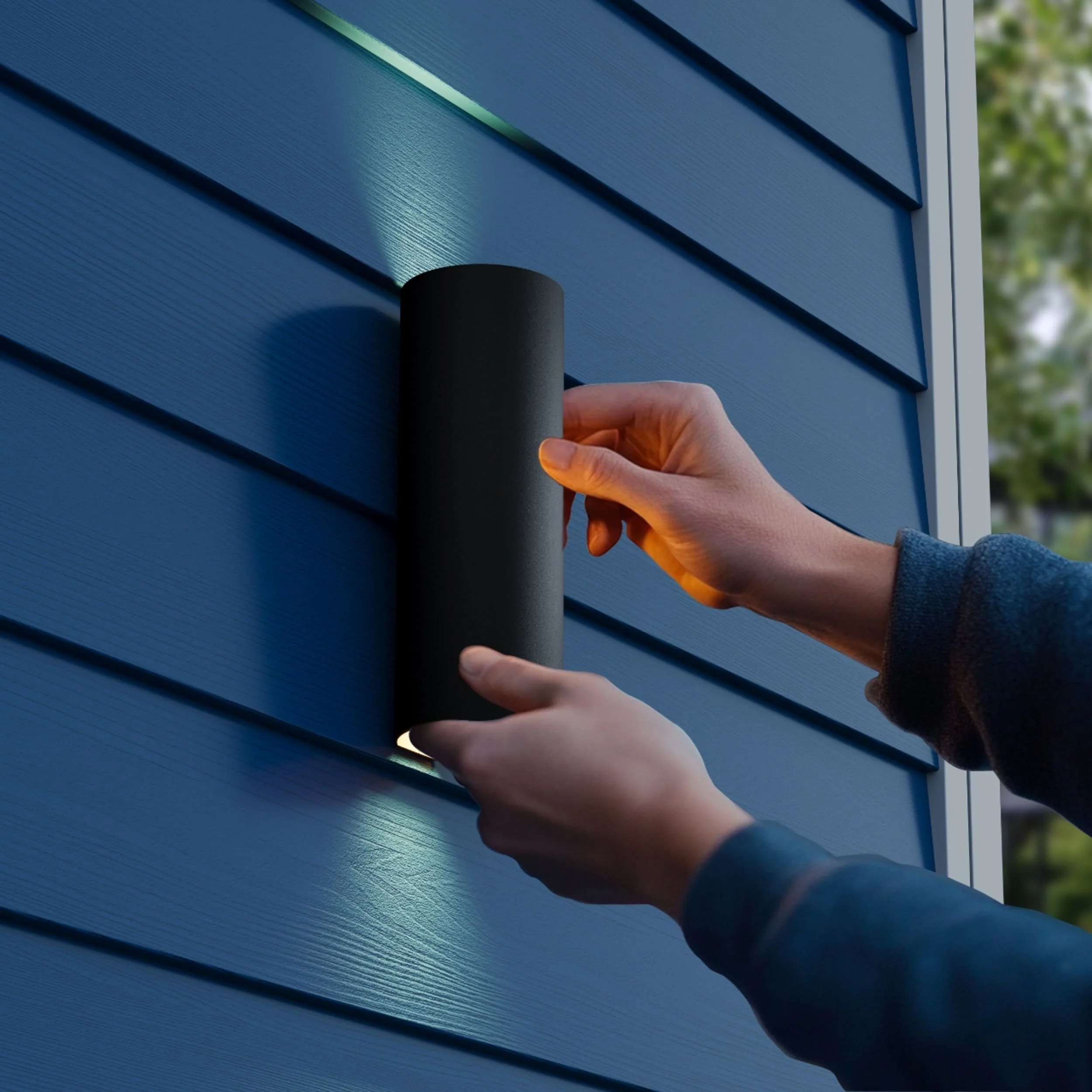 Calex Florence LED Wall Light - Up & Down - Black - Image 7
