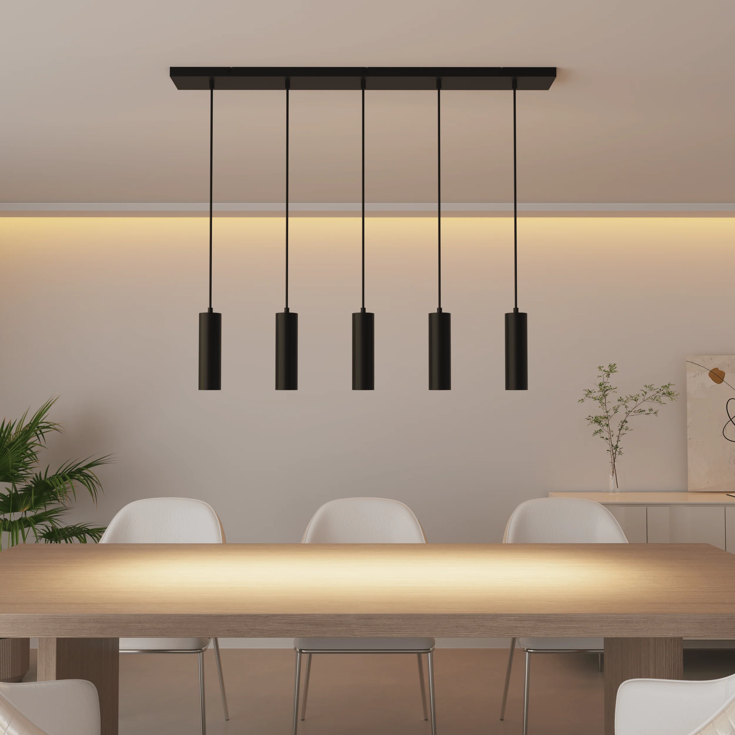 Calex Pendel 5 Lights - GU10 - Black - Image 3