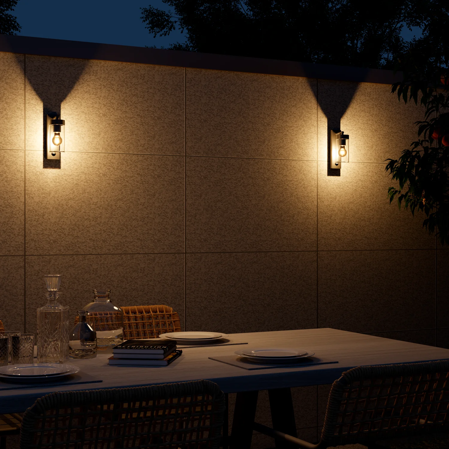 Calex Perugia Wall Light - E27 - Motion sensor - Black - Image 2