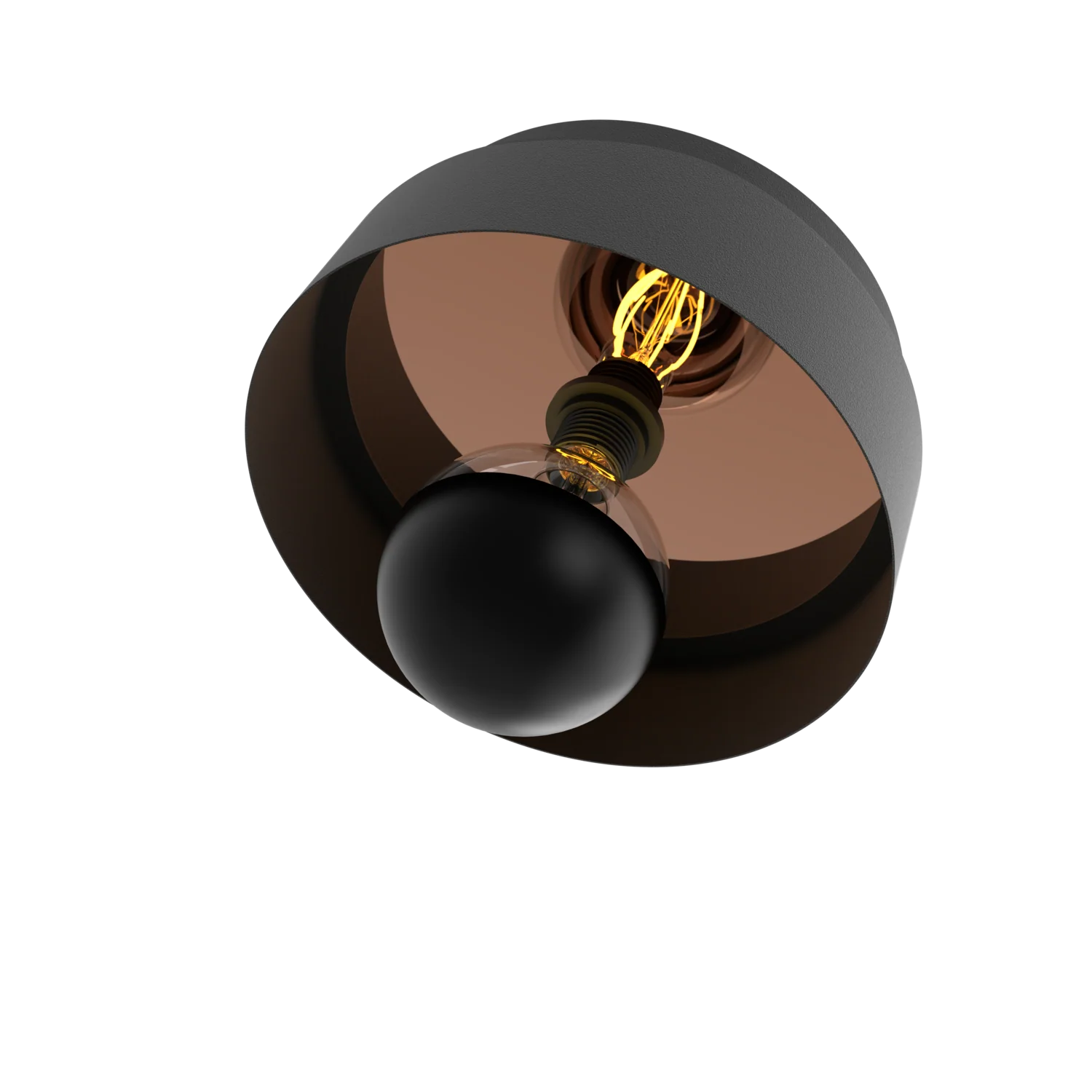 Calex Plafonniere - Mirror - Black - Diameter 30cm - Image 2