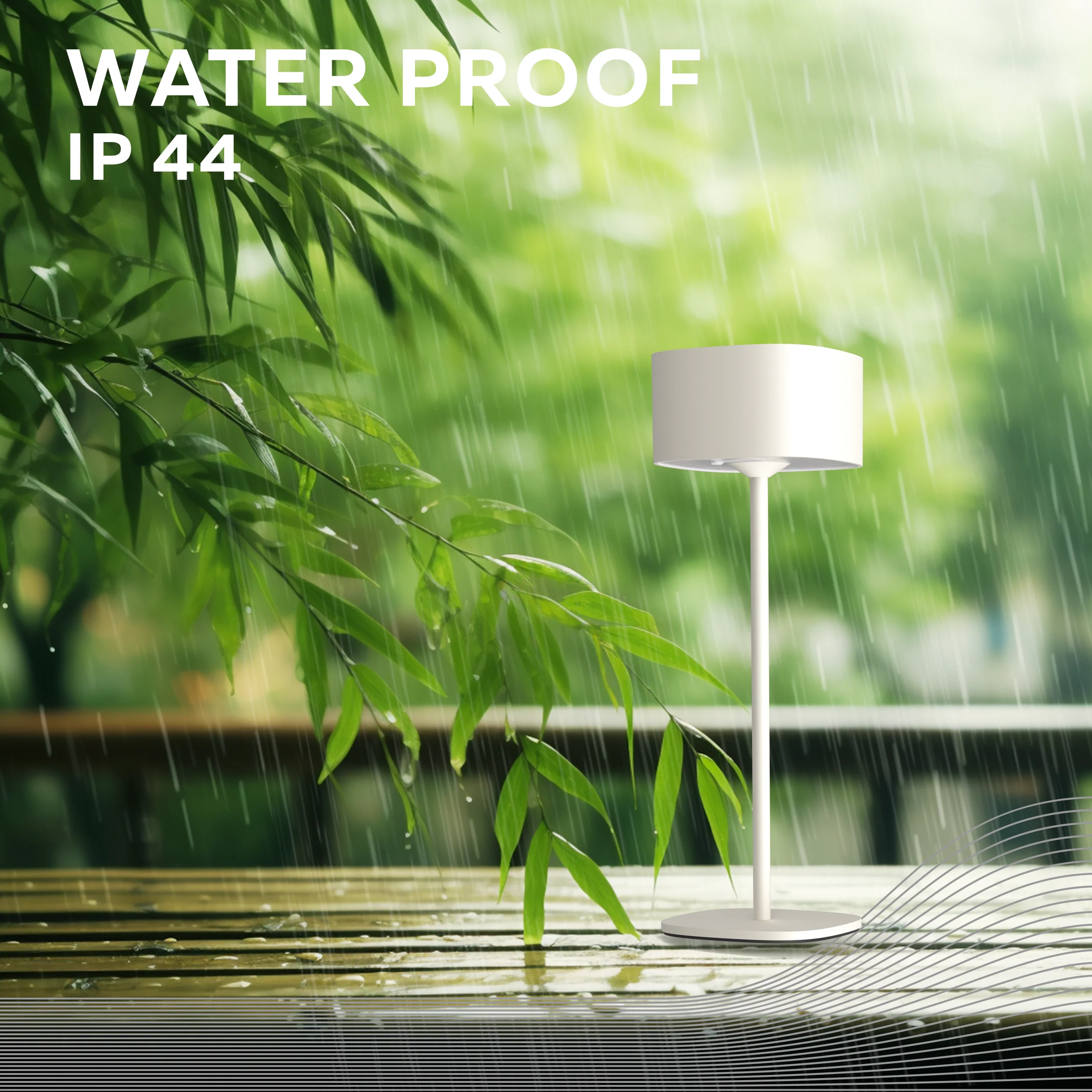 Calex Serino Table Light - Battery - Green - Image 3