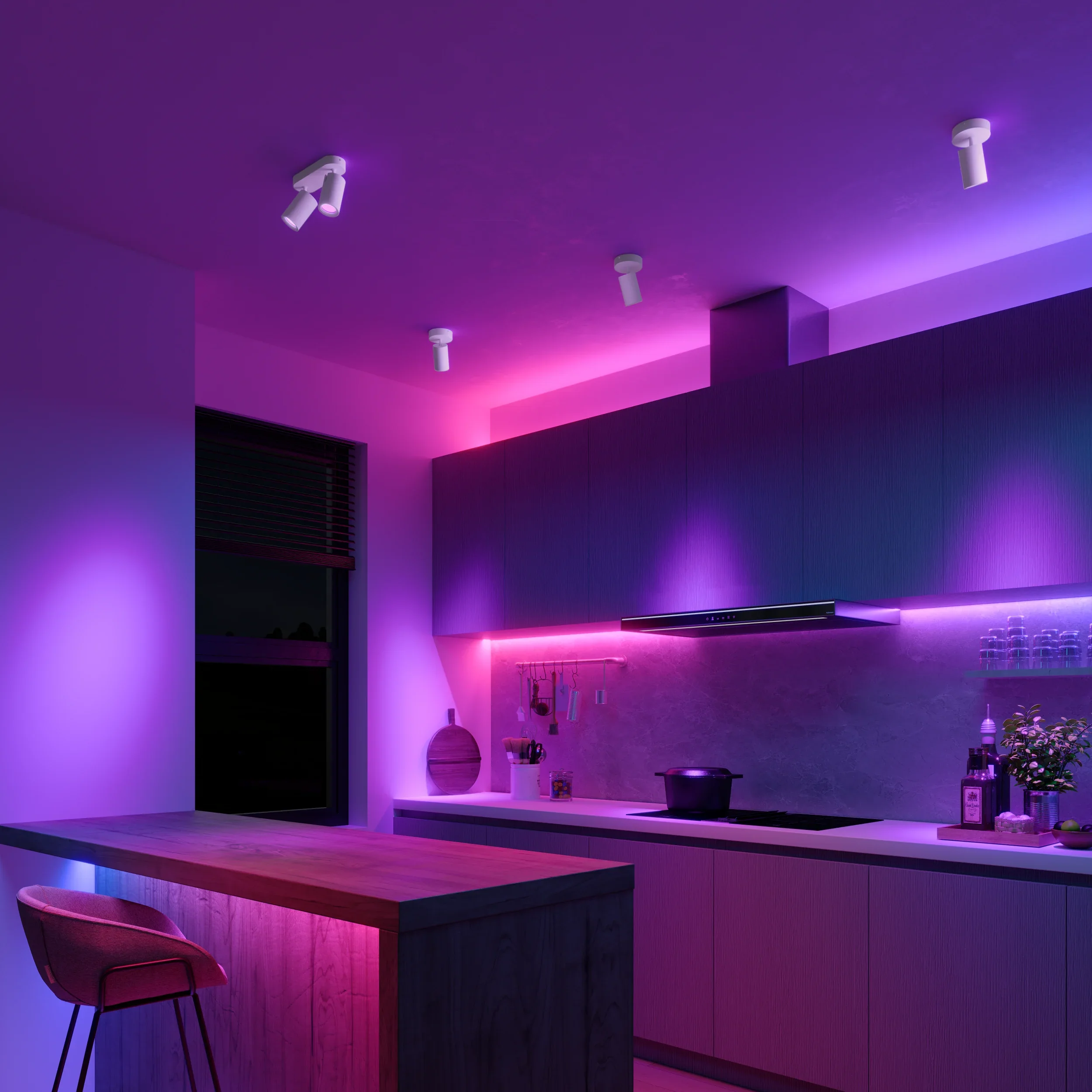Calex Smart Ceiling Light - 2 Light Spot - White - Image 4