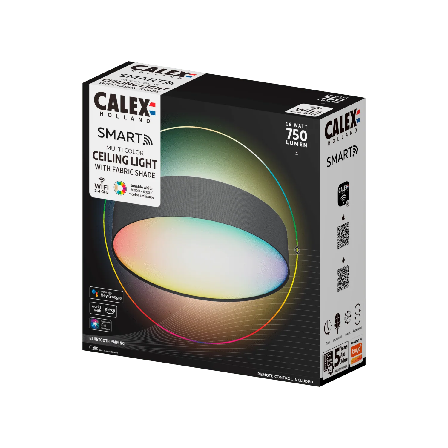 Calex Smart Ceiling Light 40cm - RGB + CCT - Image 6