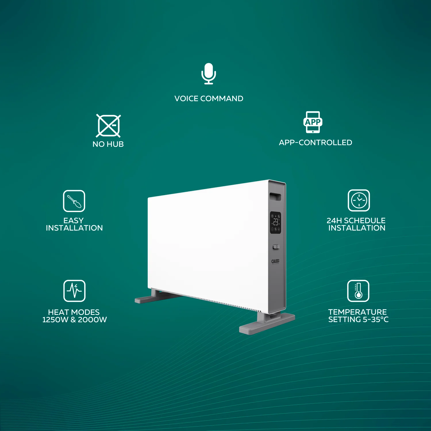 Calex Smart Convector Heater 2000W - Image 3