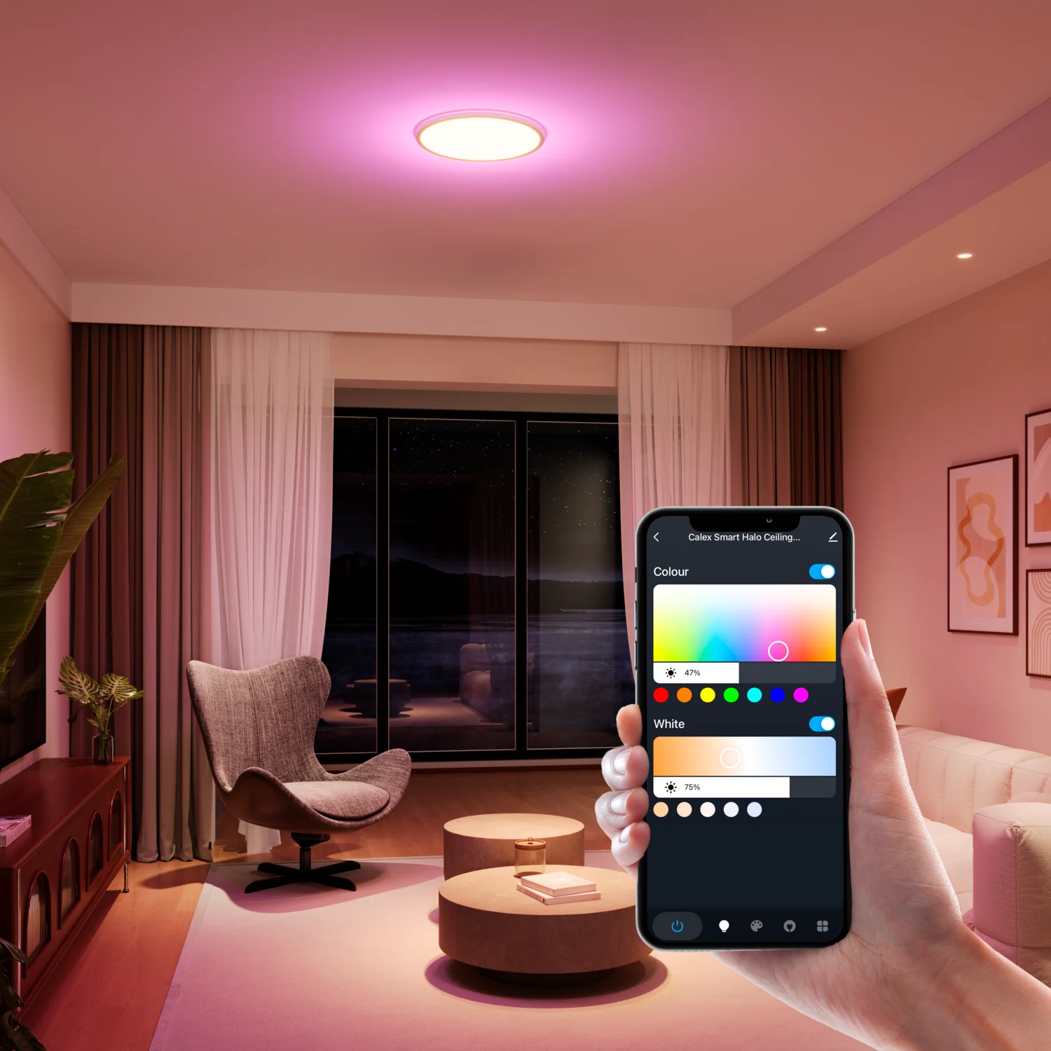 Calex Smart - Halo Ceiling Light - 295mm - 22W - IP54 - UK - Image 4