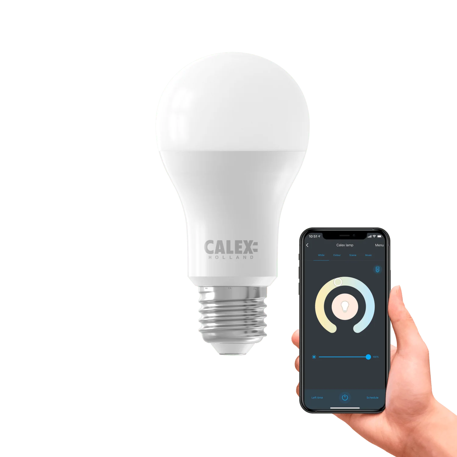 Calex Smart LED Bulb - E27 - A60 - CCT - Image 4