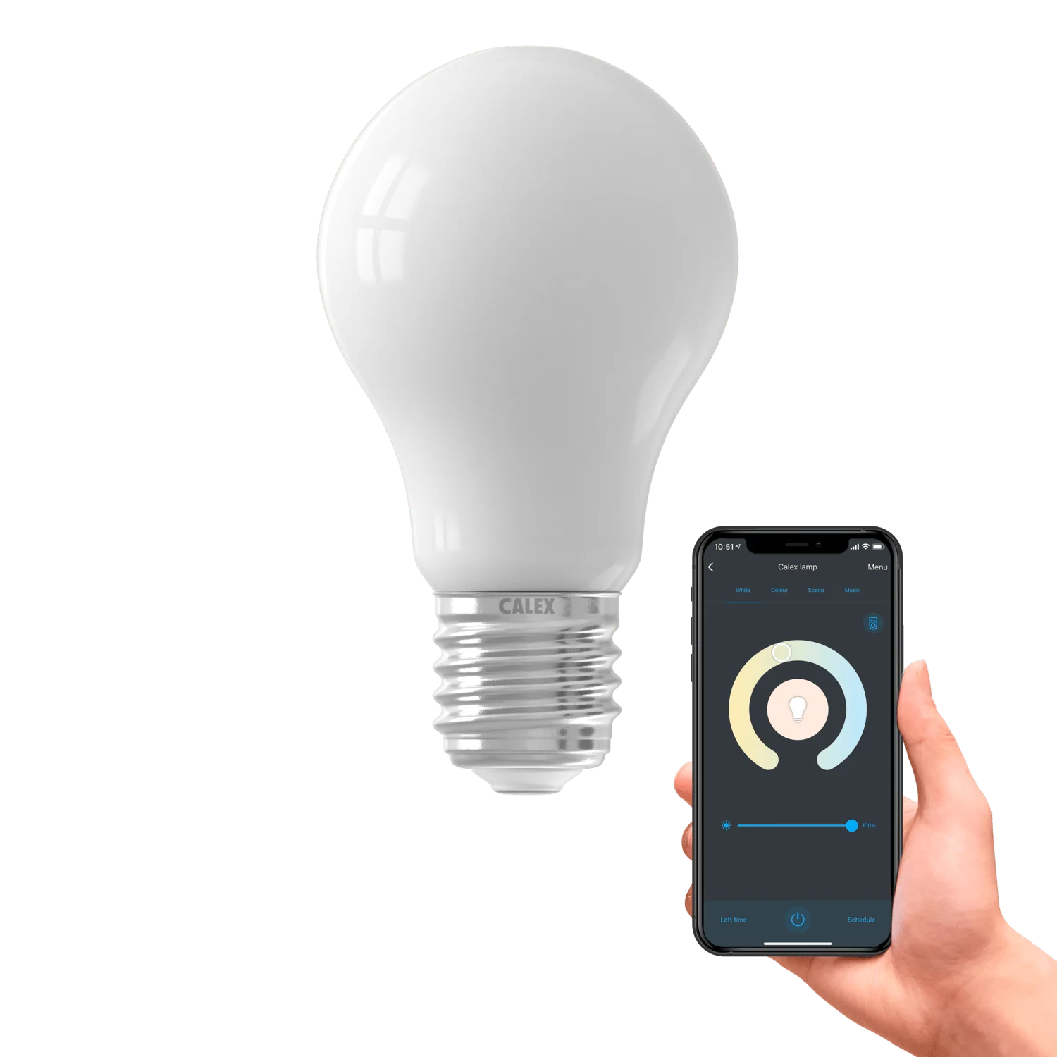 Calex Smart LED Bulb - Filament - A60 - Softline - E27 - 7.5W - Image 2