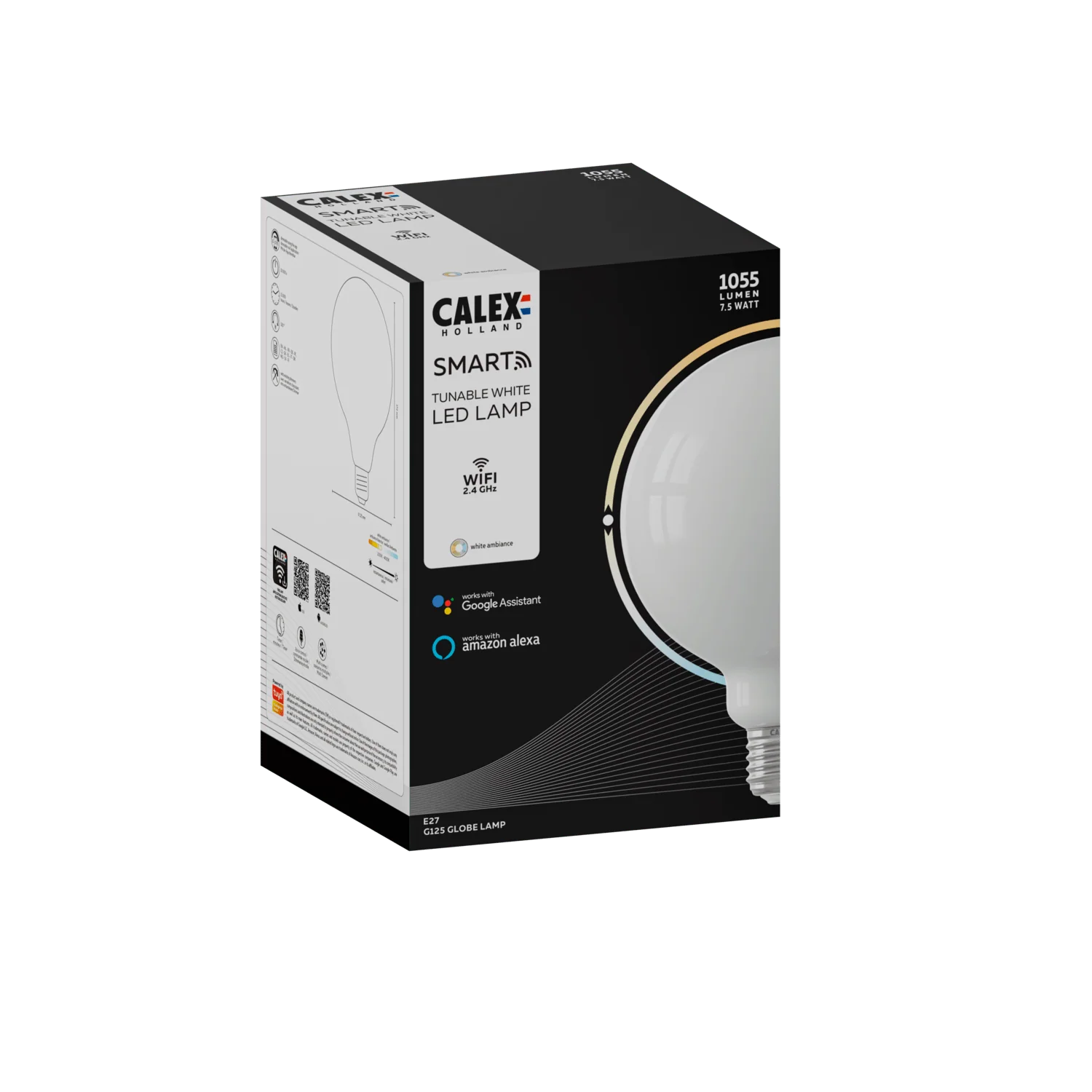 Calex Smart LED Bulb Softline - Filament - E27 - G125 - 7.5W - Image 3