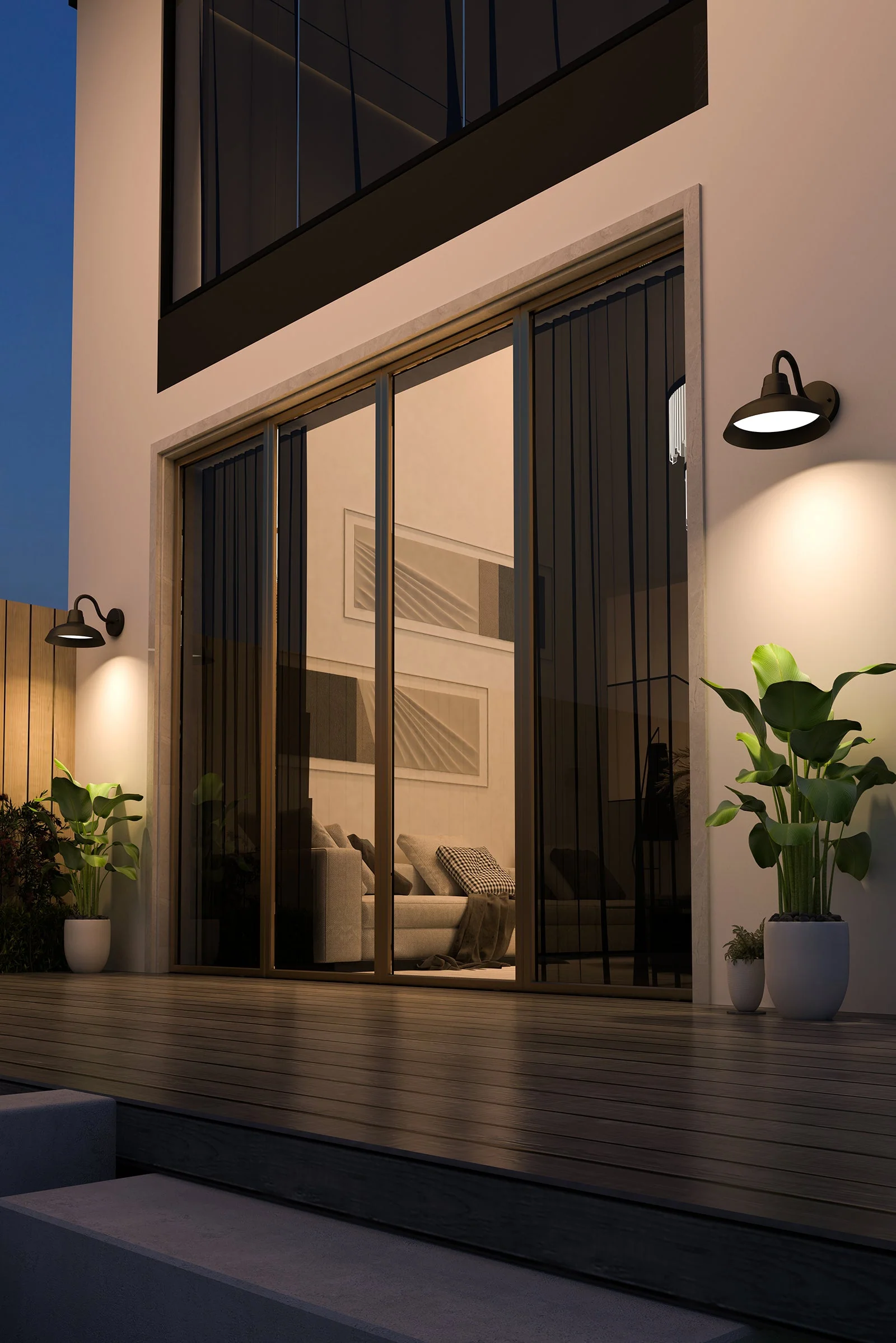 Calex Smart Wall Light - Garden Lighting - Outdoor Classic Wall Light - Image 3