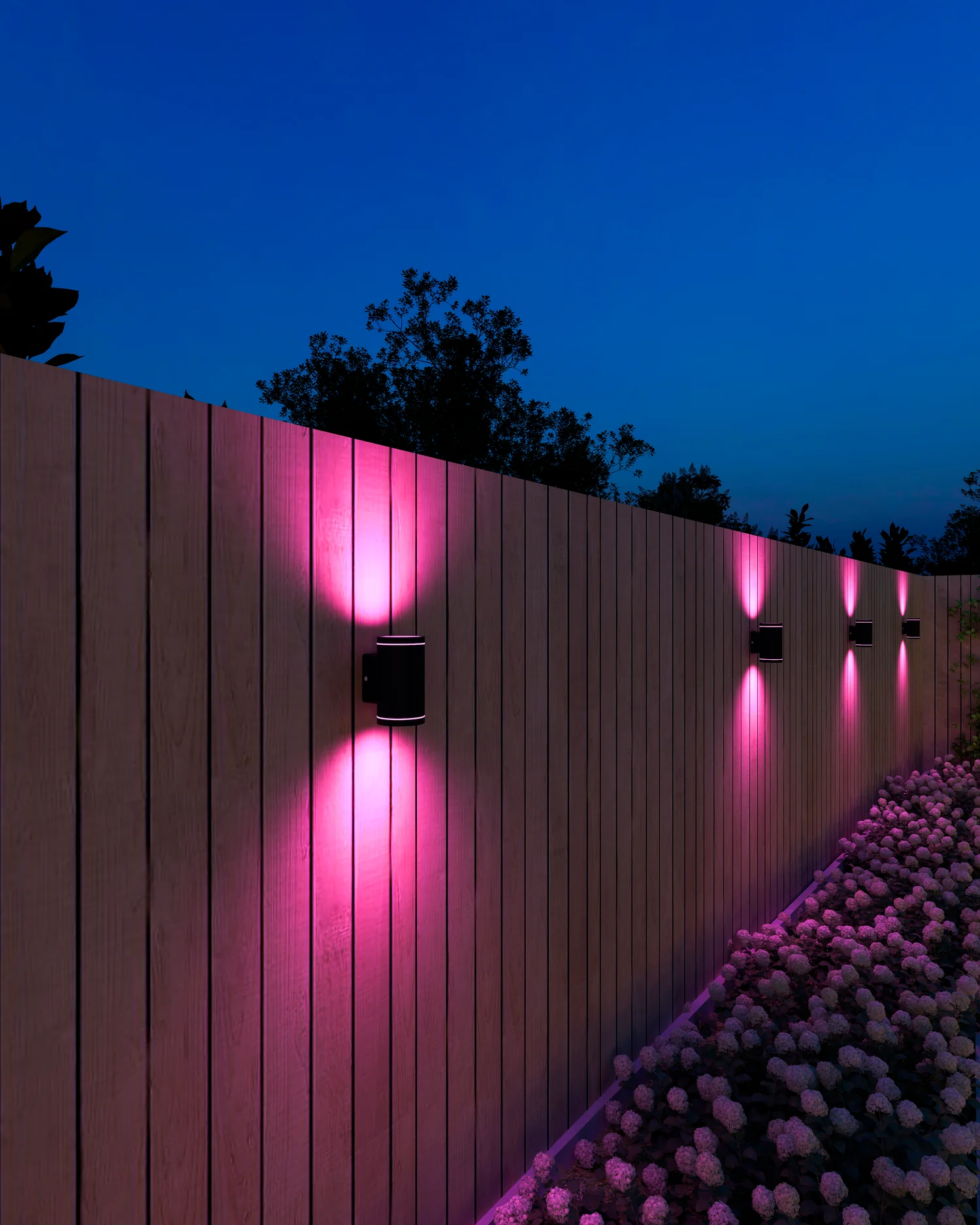 Calex Smart Wall Light - Up & Down - RGB + CCT - Black (UK) - Image 4