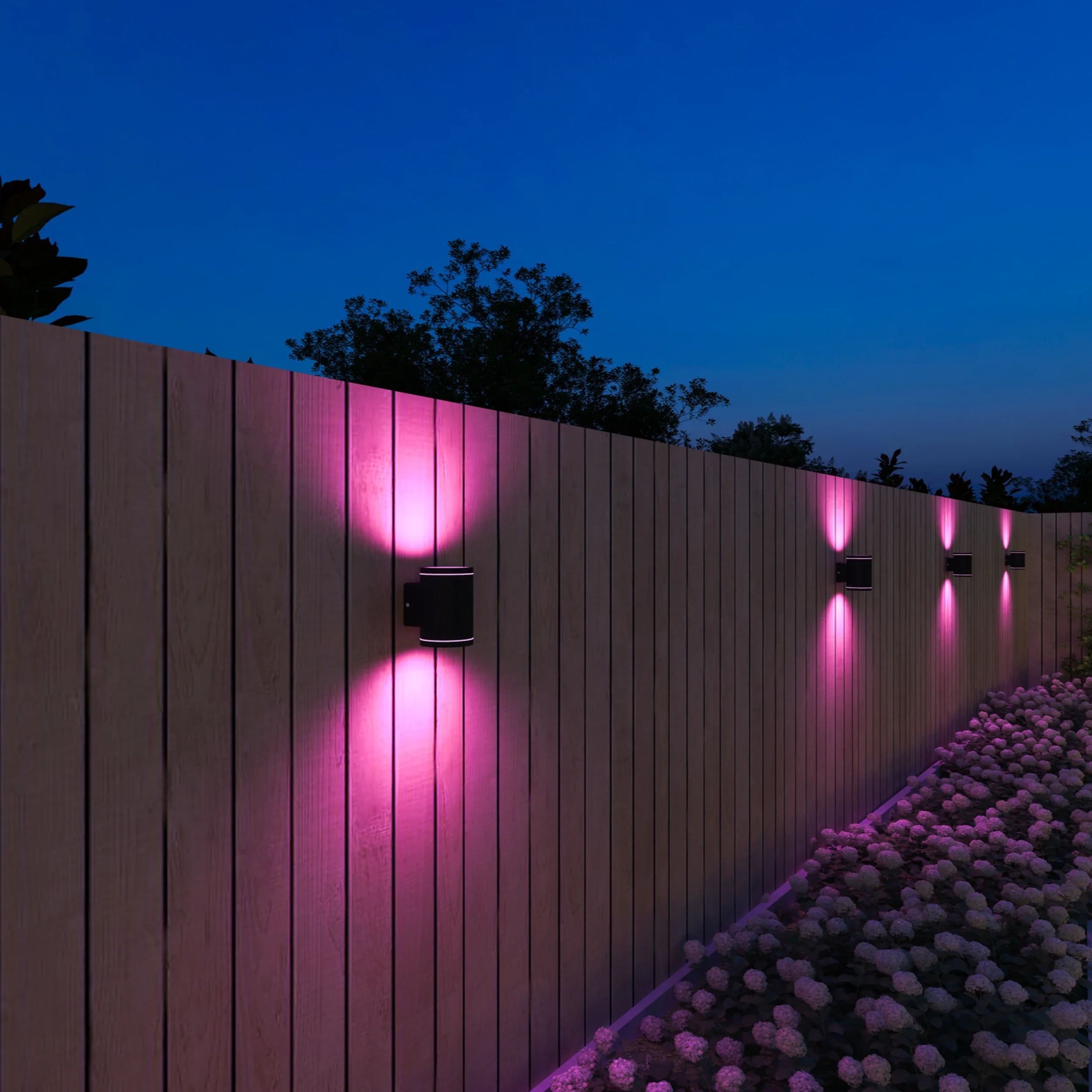 Calex Smart Wall Light - Up & Down - RGB + CCT - Black (UK) - Image 9