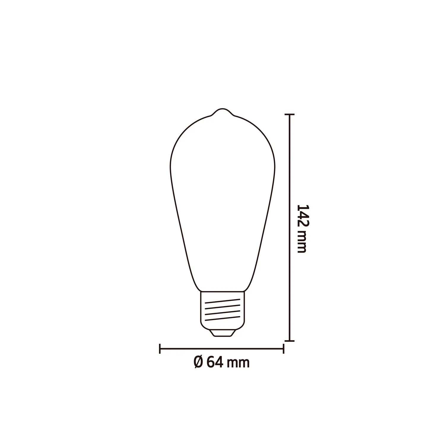 Calex Spiral Filament LED Bulb - E27 - ST64 - Gold - Image 6