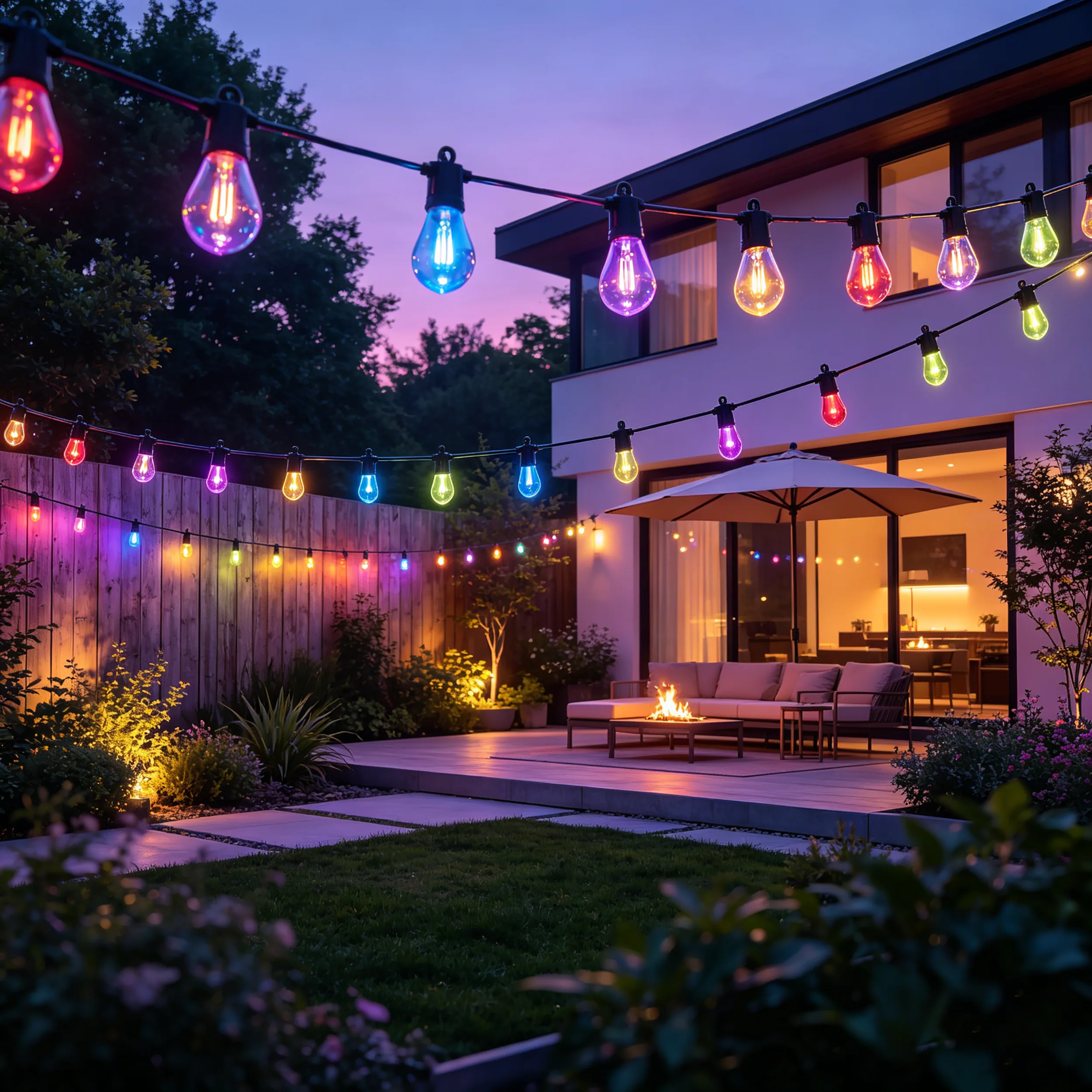 Calex String light 10M - Extendable - RGBIC + CCT - Image 4