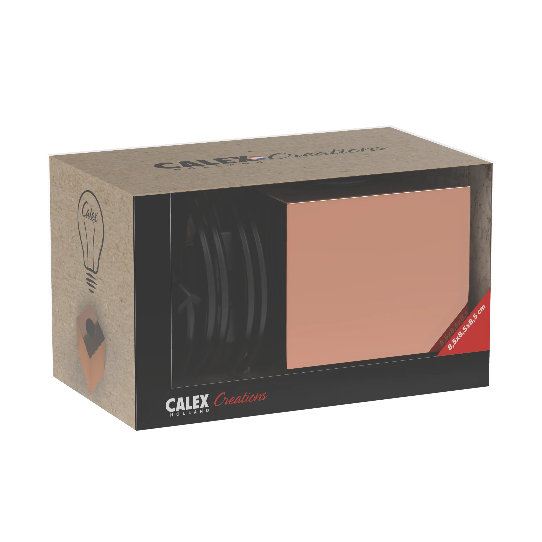 Calex Table Lamp Square - E27 - Copper - Excl. light source - Image 2