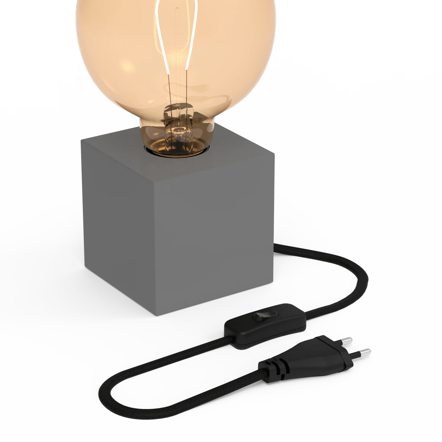 Calex Table Lamp Square - E27 - Grey - Excl. light source - Image 2