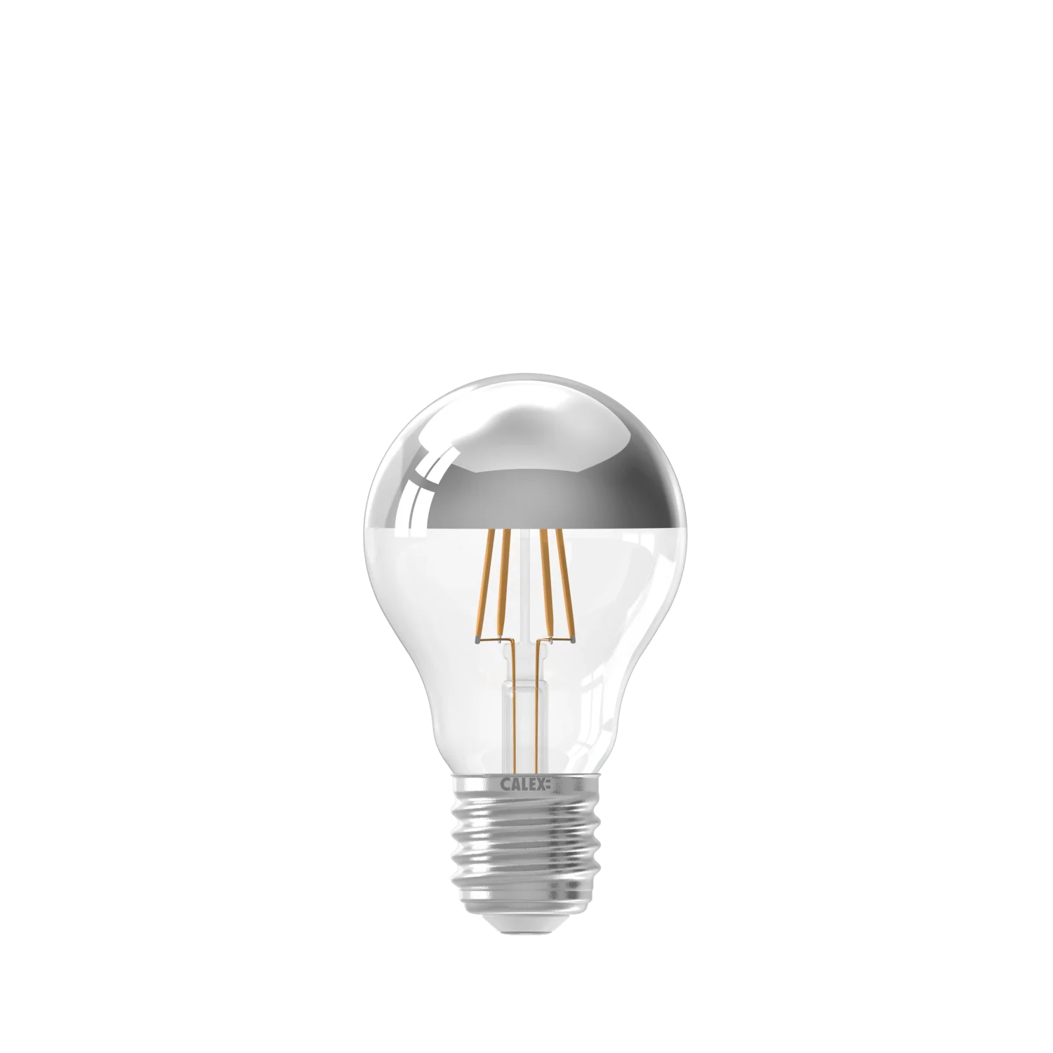 Calex Top Mirror Bulb - E27 - Filament - A60 - Chrome - Image 2