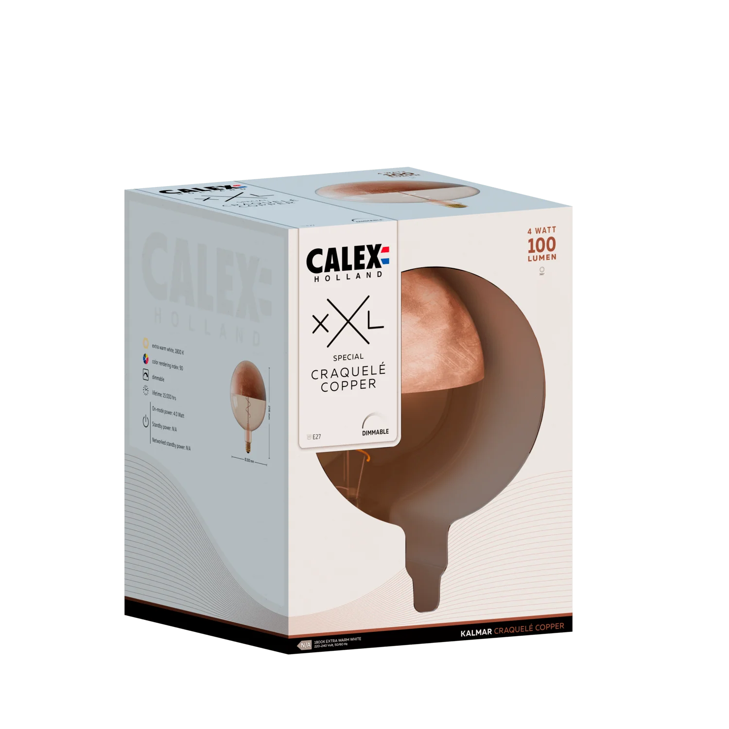 Calex Top mirror Bulb - E27 - Filament - Kalmar - Image 3