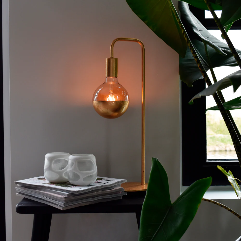 Calex Top Mirror LED Bulb - E27 - G95 - Gold - Image 2