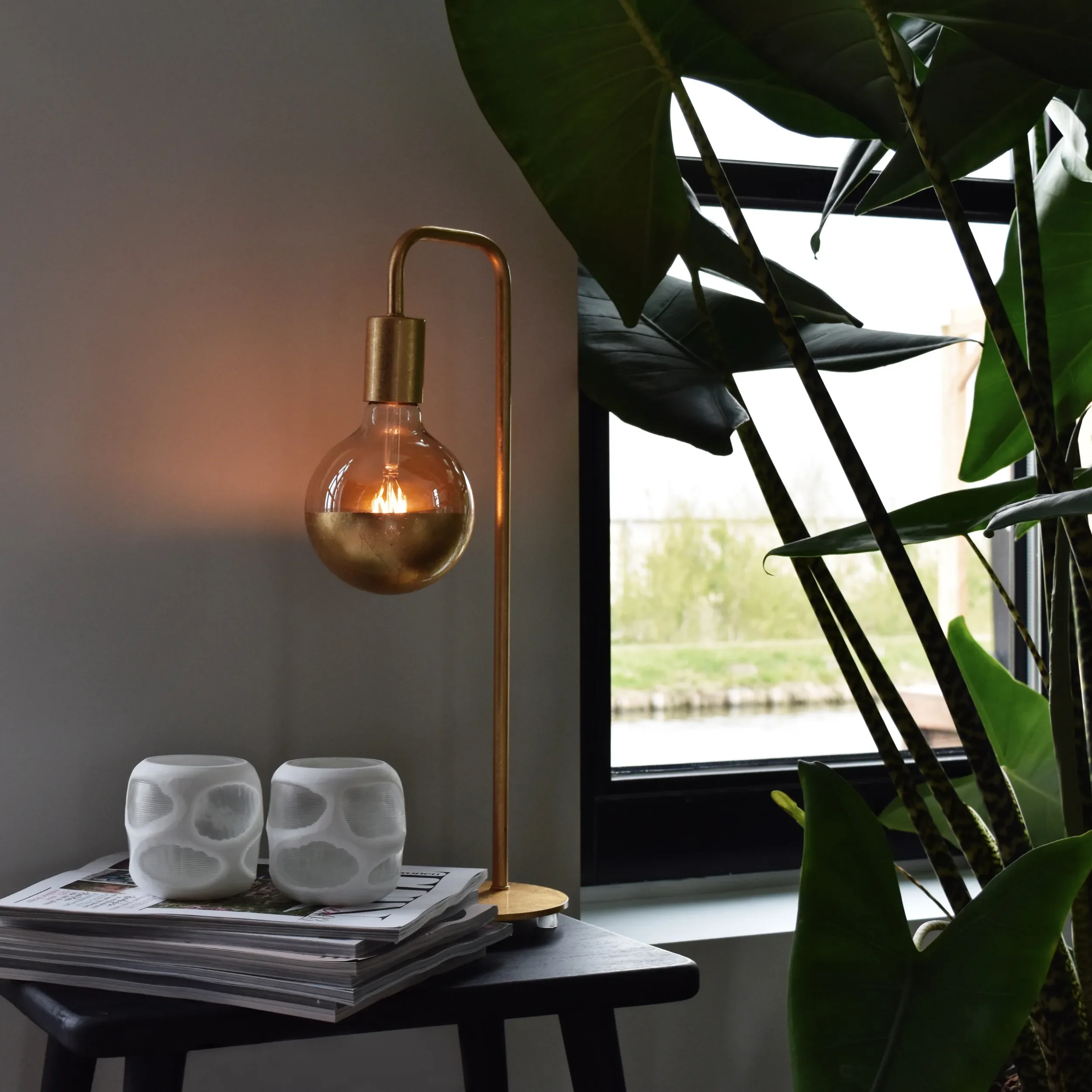 Calex U-line Table Lamp - E27 - Gold - Image 6