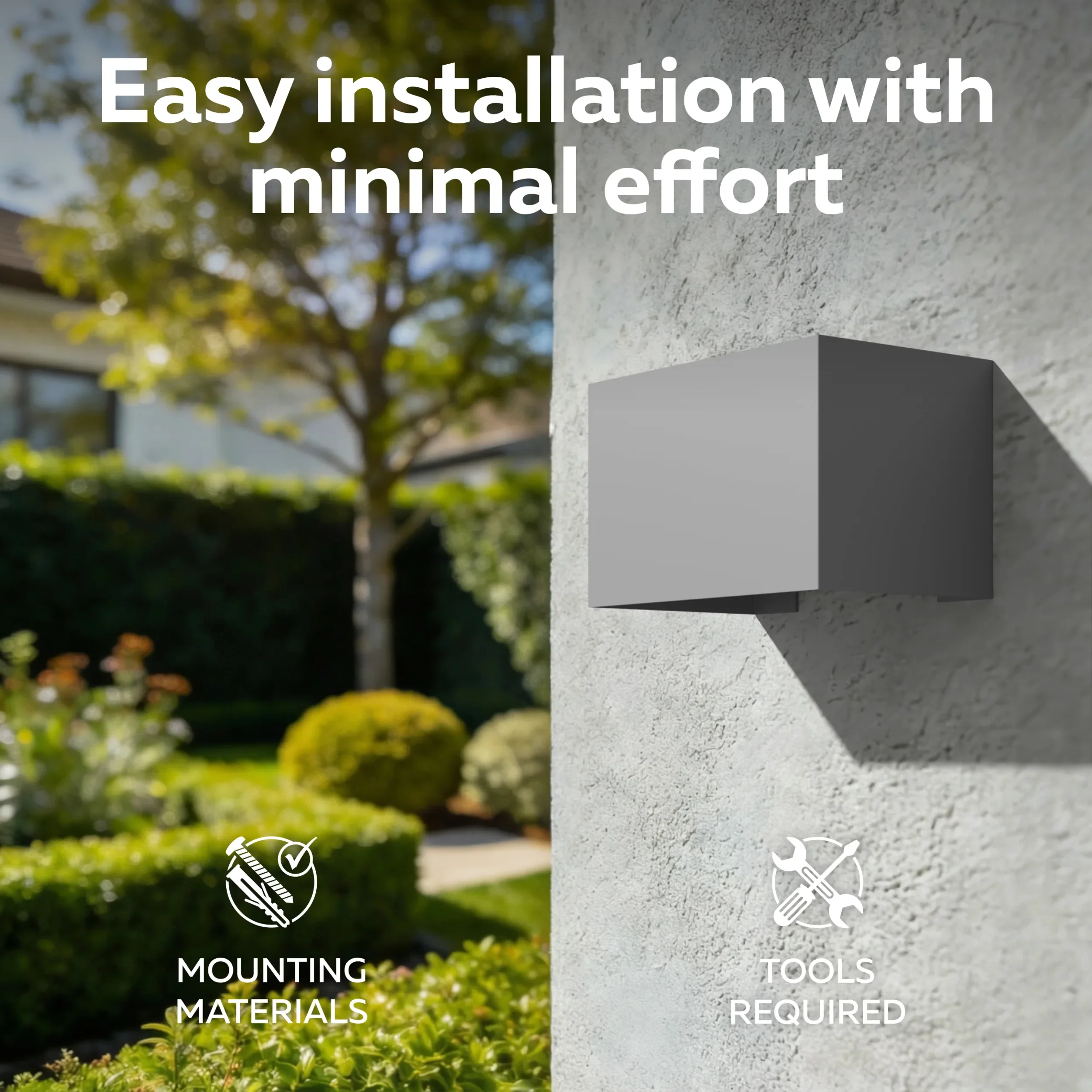 Calex Venice LED Wall Light - Up & Down - Anthracite - Image 7
