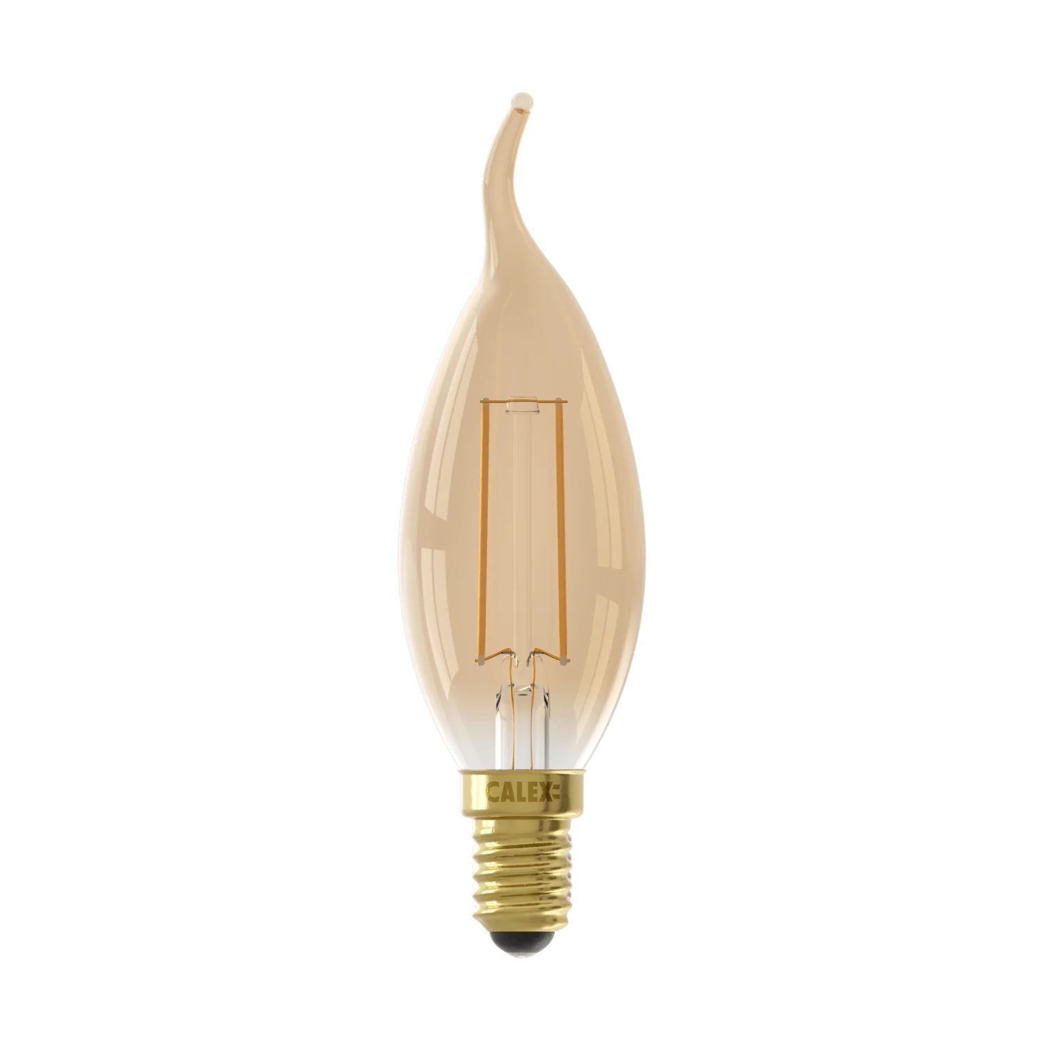 Calex Warm Filament LED Lamp - E14 - BXS35 - Gold - Image 2