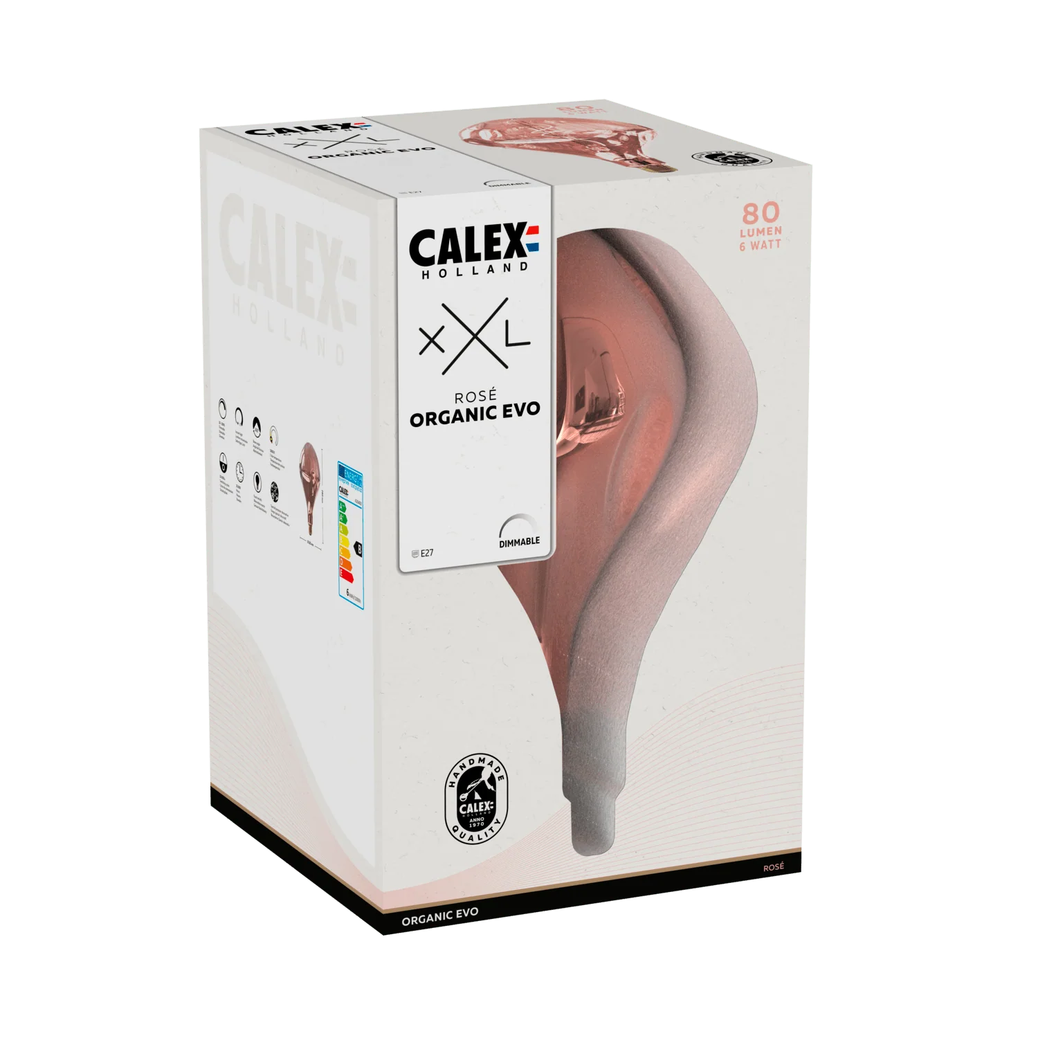 Calex XXL Organic EVO LED Bulb - E27 - Rose - Image 3